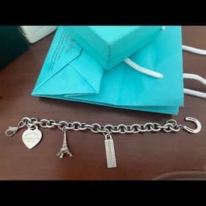 Authentic Tiffany and co charm bracelet